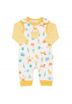 Kite Clothing Farm Garden Dungaree Set (Yellow/White)